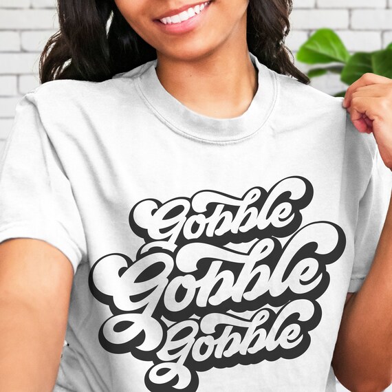 Comfort Colors® Vintage Gobble Turkey Shirt, Retro Gobble Turkey Shirt, Retro Thanksgiving Shirt, Thanksgiving Day Shirt, Turkey Day Shirt