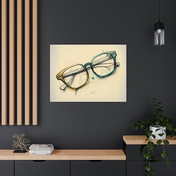 Optical Decor, Abstract Optical Art, Optician, Optician Gift, Optician Decor, Optometrist Decor, Optical Canvas, Optical Wall Art, Eyeglass