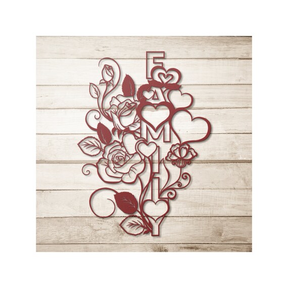 Modern Metal Art | Large Metal Wall Art | Metal Wall Sculpture | Handmade Home Decor | Wedding | Minimalist | Metal Wall Hanging | Family