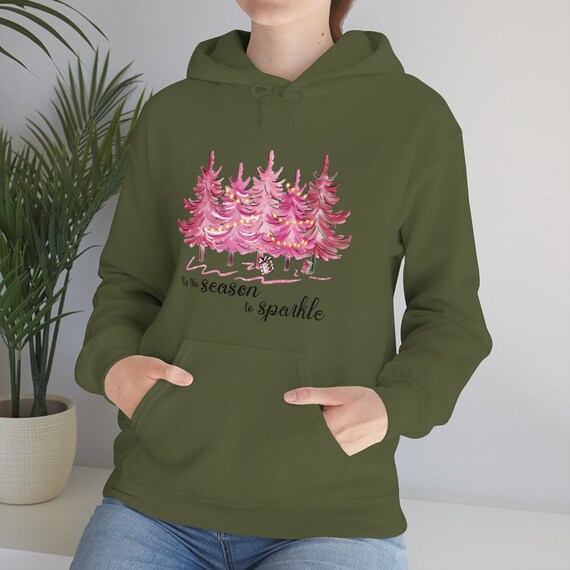 Christmas Hooded Sweatshirt, Womens Christmas Sweatshirt, Christmas Sweatshirts for Women, Tis the Season Hoodie, Tis the Season to Sparkle