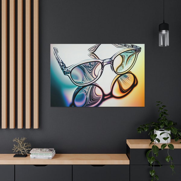 Optical Decor, Abstract Optical Art, Optician, Optician Gift, Optician Decor, Optometrist Decor, Optical Canvas, Optical Wall Art, Eyeglass