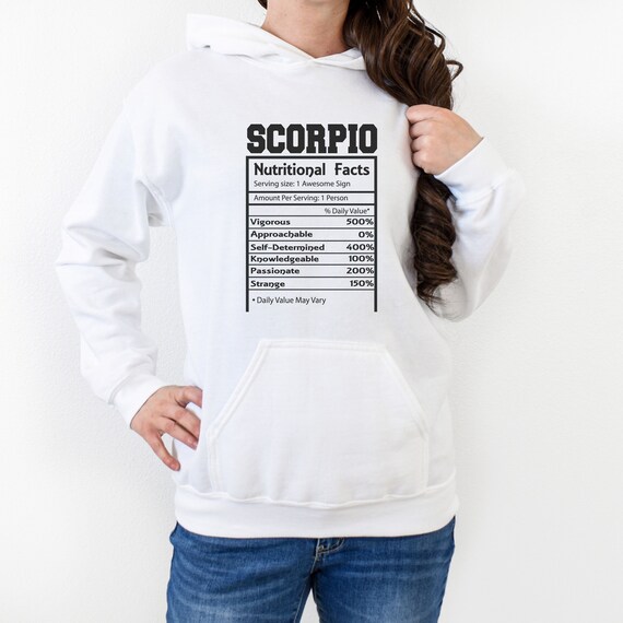 Scorpio Zodiac Hoodie | Unisex Astrology Sweatshirt | Comfy Casual Scorpio Star Sign Outerwear | Unique Gift for Astrology Lovers