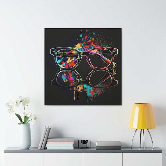 Optical Decor, Abstract Optical Art, Optician, Optician Gift, Optician Decor, Optometrist Decor, Optical Canvas, Optical Wall Art, Eyeglass