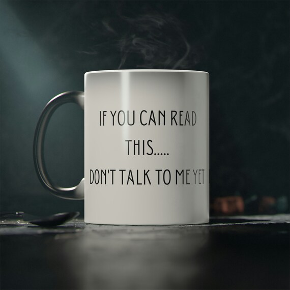Magic Mug, Heat-Reactive Mug, Novelty Mug, Coffee Mug, Funny Mug, Color-changing Mug, Unique Gift, Coffee-lover Gift, one-of-a-kind mug.