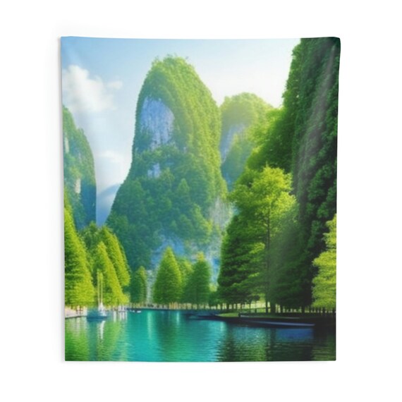 Indoor Wall Tapestries, Modern Wall Hanging, Tapestry, Large Wall Hanging, Tapestry for Room, Tapestry for Wall, Tapestry, Tranquil Water