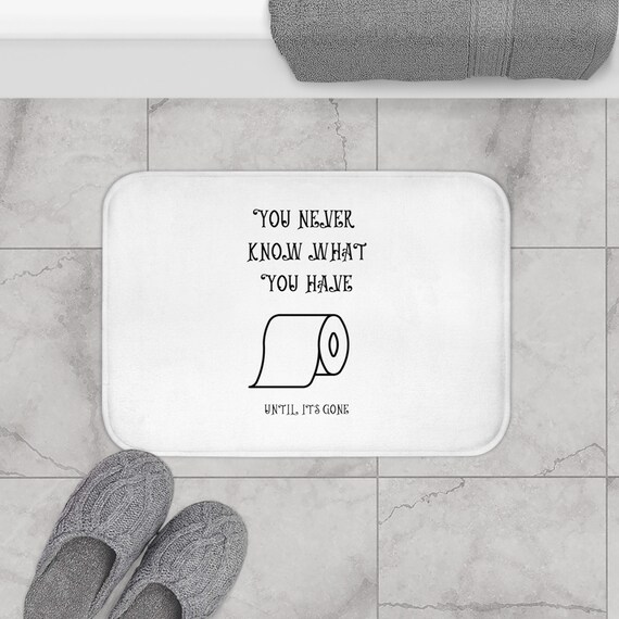 Funny Zen Bathroom Mat - y2k Quirky Vanity Decor - Bestselling Bath Sign Art