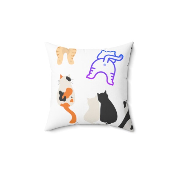 Cat Butt Throw Pillow | Cat Lady | Cat Lovers | Pillows | Couch Pillow | Decorative Pillow