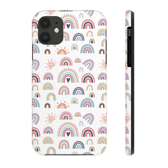 Boho Rainbow iPhone Case, iPhone Case, iPhone 14 Plus 14 Pro 14 13 Pro Max 13 12 11 Pro Max 13 12 11, Samsung Phone Case Cover, Boho