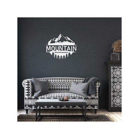 Mountain Metal Wall Art | Metal Wall Art | Large Metal Wall Art | Metal Mountain Art | Large Metal Art | Metal Mountain | Modern Metal Art