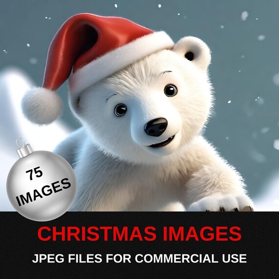 Festive Christmas Clipart Collection: Digital Holiday Characters & Commercial Use Graphics – Downloadable Festive Art Illustrations