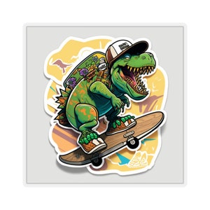 Dinosaur Sticker | Dinosaur Stickers | Cute Dinosaur | Dinosaur Decal | Childrens Stickers | Dino Sticker | Dinosaur Wall Art | trex sticker