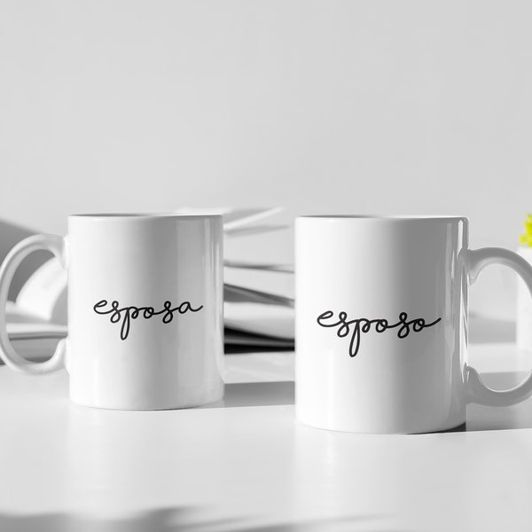 Esposo Mug | Esposa Mug | Wedding Mug | Anniversary Gift