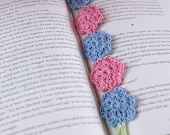 Handmade Cotton Floral Crochet Bookmark | Cozy Reading Accessory