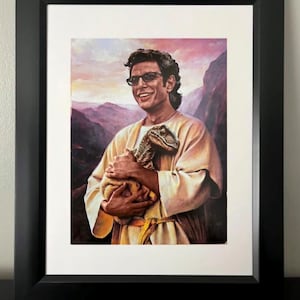 Saint Jeff Goldblum. Jurassic Park. Dinosaur art