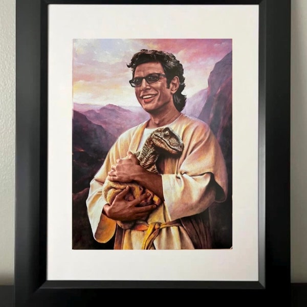 Saint Jeff Goldblum. Jurassic Park. Dinosaur art