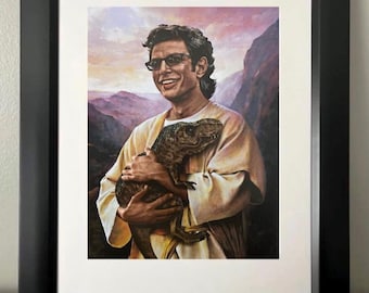 Saint Jeff Goldblum. Jurassic Park. Dinosaur art