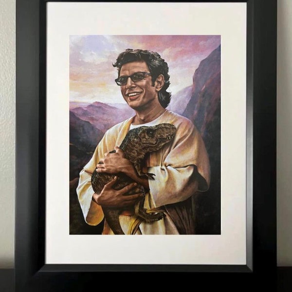 Saint Jeff Goldblum. Jurassic Park. Dinosaur art