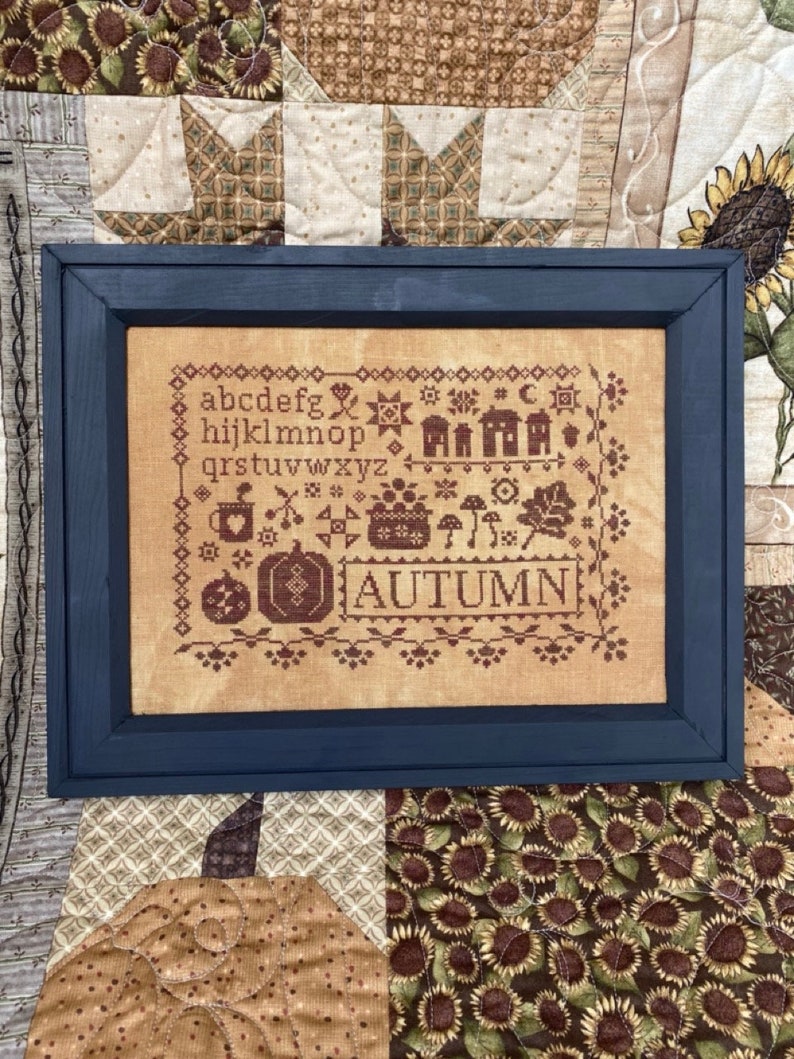 PDF - Sampler Seasons: Autumn Cross Stitch Chart - Etsy