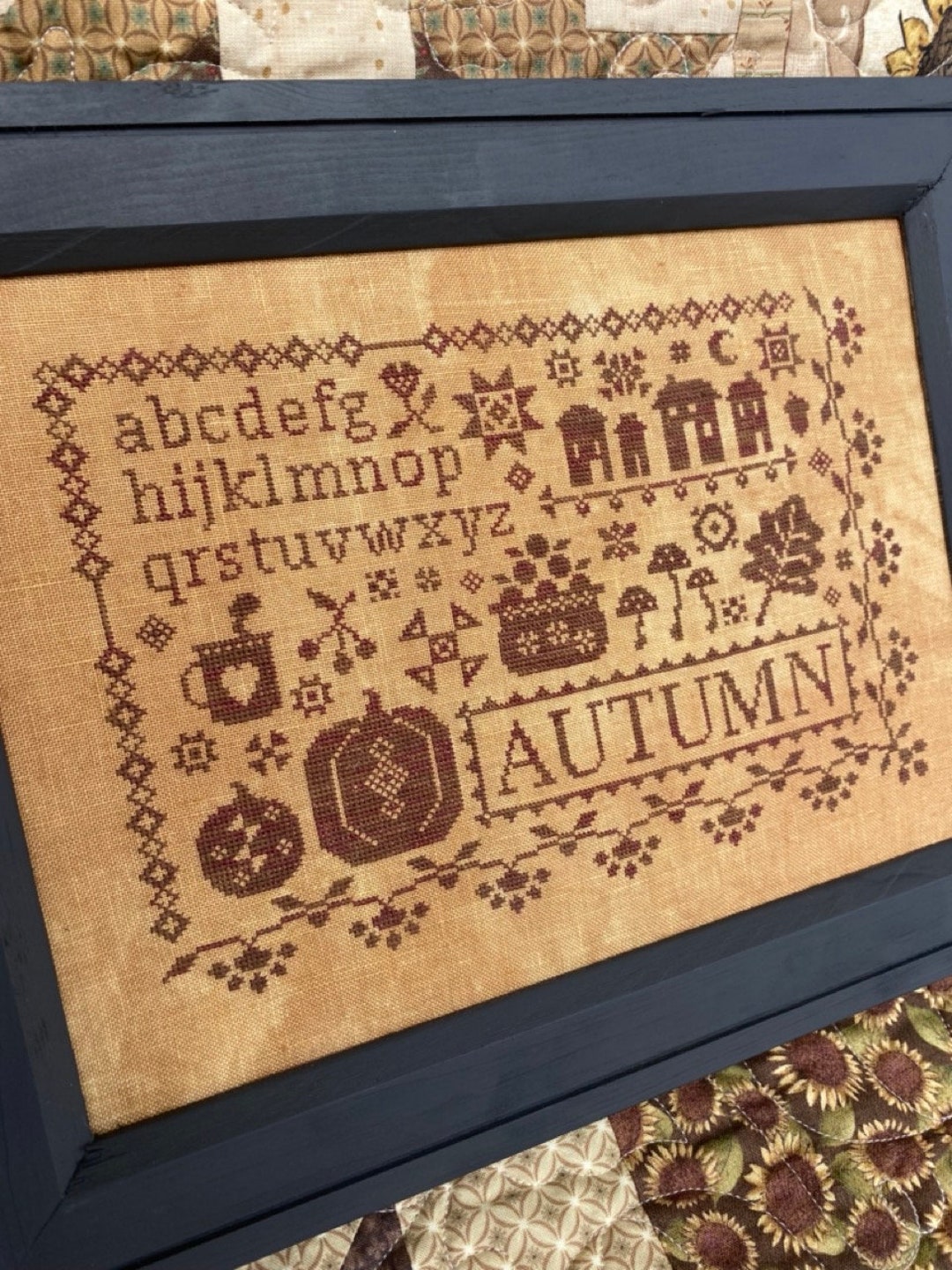 PDF - Sampler Seasons: Autumn Cross Stitch Chart - Etsy