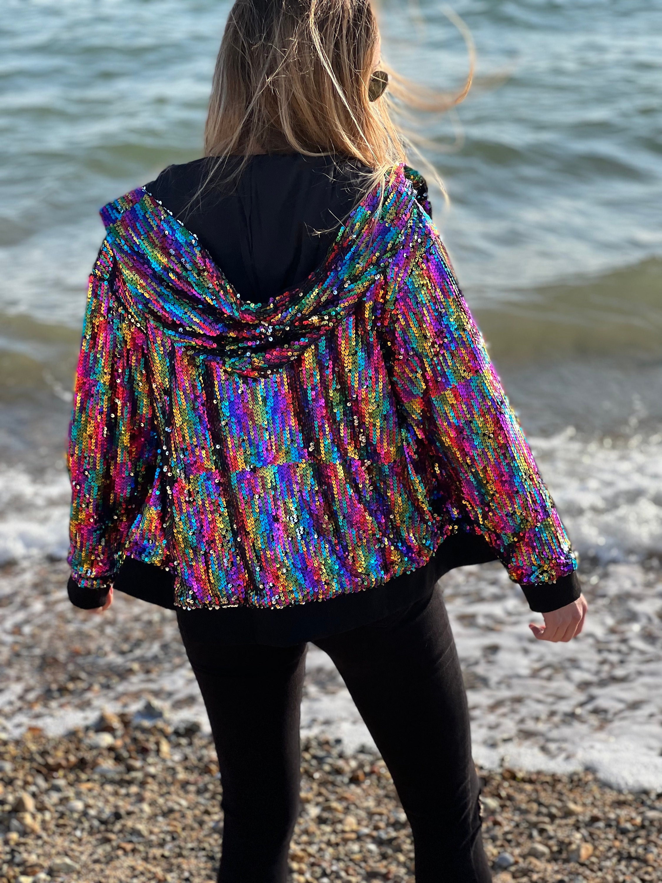 Multicoloured Sequin Jacket Colourful 