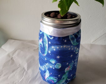 Hydroponic Jar Kit with Mermaid Theme (hot pepper seeds included!)