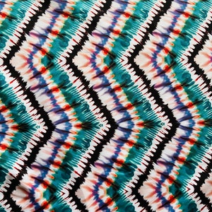 Abstract Printed 4-Way Stretch Nylon Spandex Swimwear Fabric by the Meter