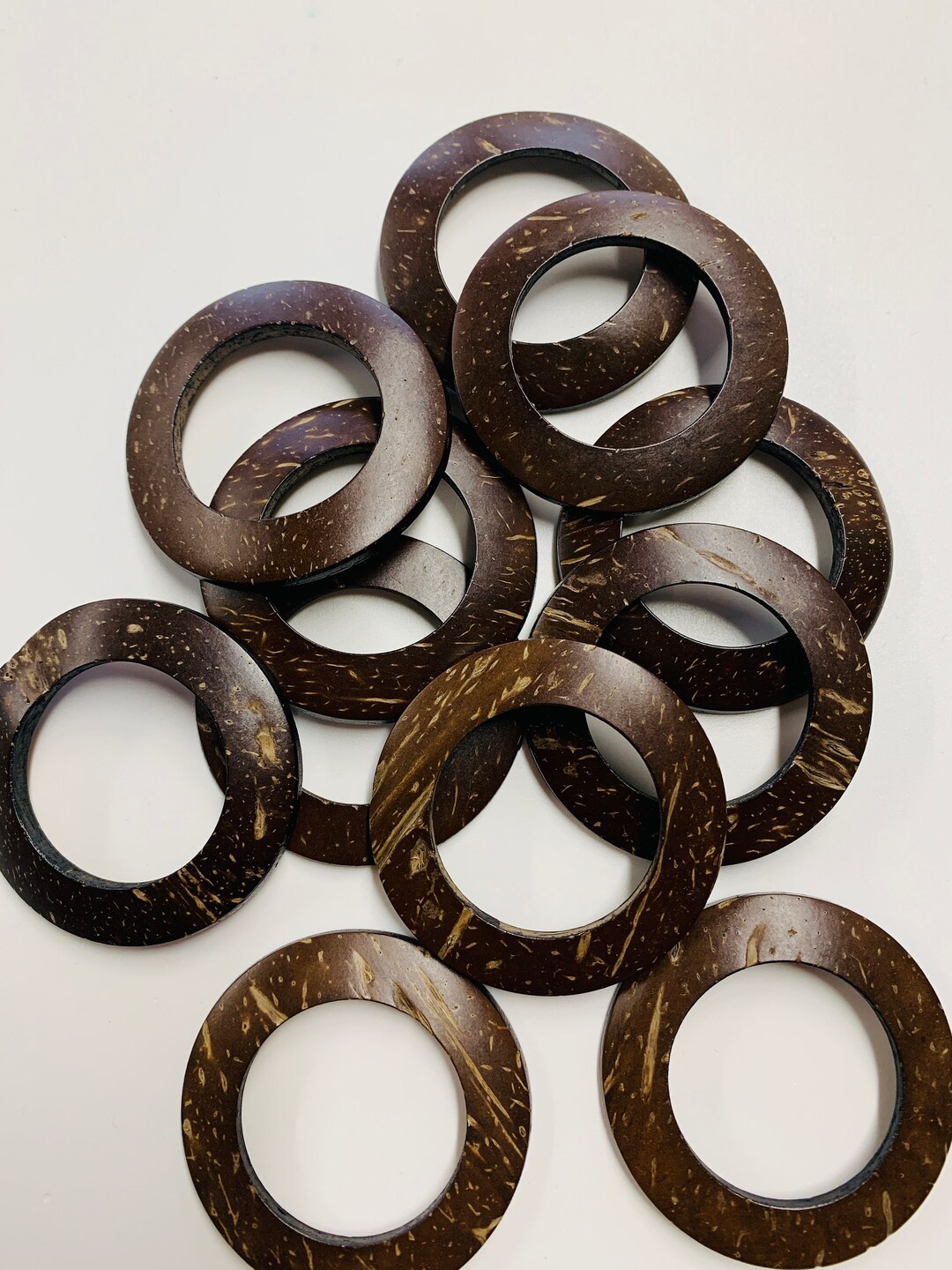 Coconut Rings Coconut Ring Ideal for Swimwear or Clothing: 3cm Decoration - Etsy