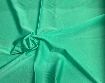Bright Green Shiny Solid 4-Way Stretch Nylon Spandex Swimwear Fabric by the Meter