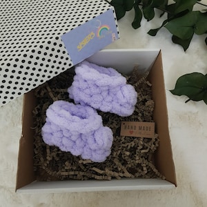 Baby Booties, Crochet Baby Booties, Knitted Baby Sock, Super Soft Booties, 0 - 9 months
