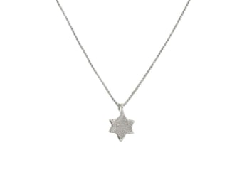 Dainty Star of David in Sterling Silver Handmade in Israel