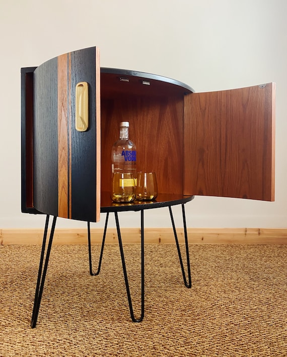 Restyled G Plan Fresco Curved Corner Drinks / Storage Restyled G Plan Fresco Curved Corner Drinks / Storage