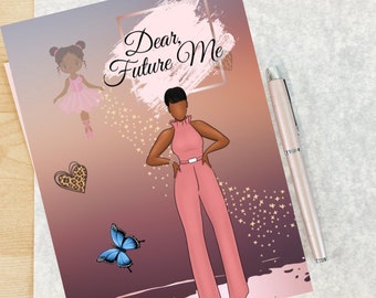 Journal Notebook, Gifts For Her, Custom Notebook, Empowerment Notebook, Cute Notebook, Lined Journal, Dear Future Me