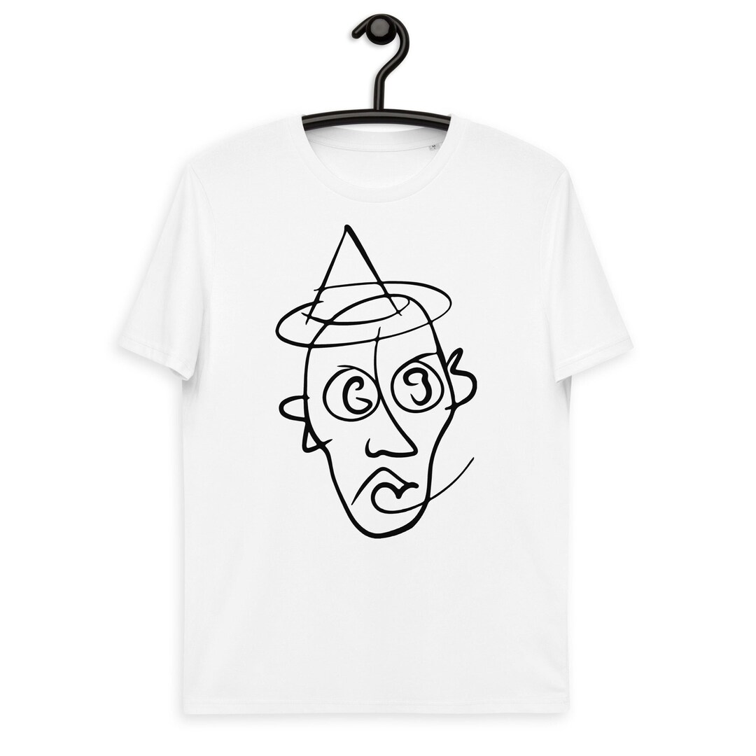 Shirt Surreal Art Line Art Face Abstract Art Shirt Art Print Macabre