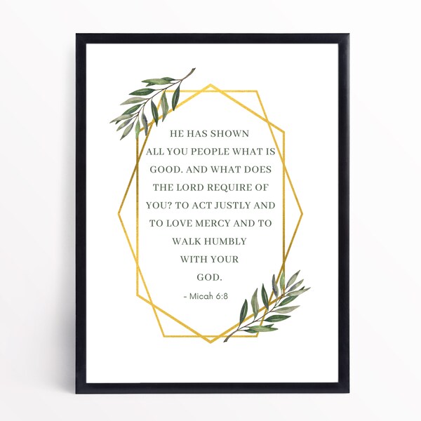 Micah 6 8 - Etsy