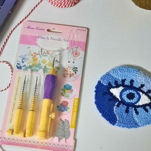 Adjustable Punch Needle Set, Punch Needle Embroidery Tool, Mina Carin Punch Needle