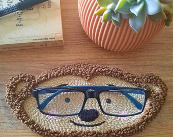 Handmade Monkey Glasses Holder, Punch Needle Eyeglass Stand