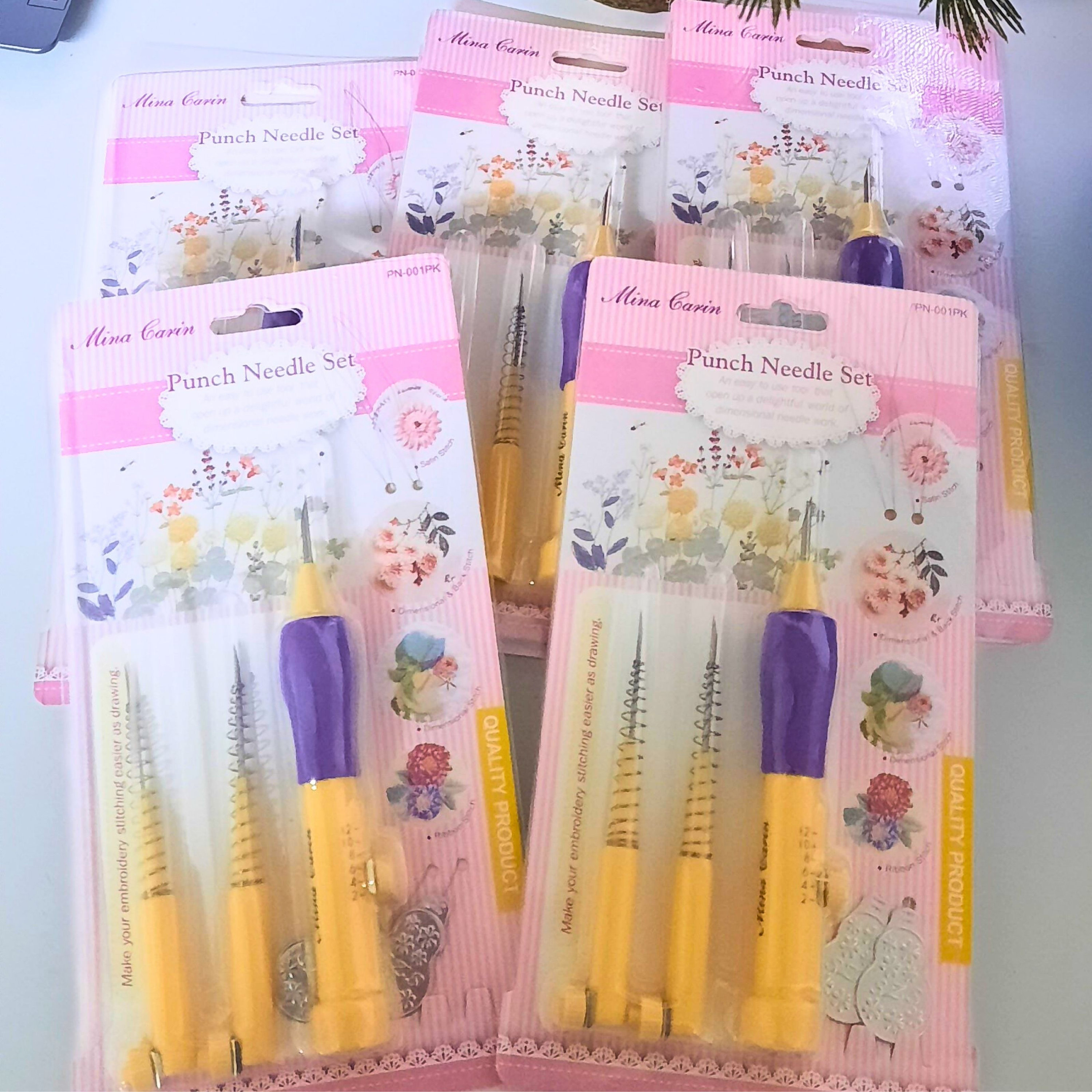 Purple Flower Punch Needle Kit