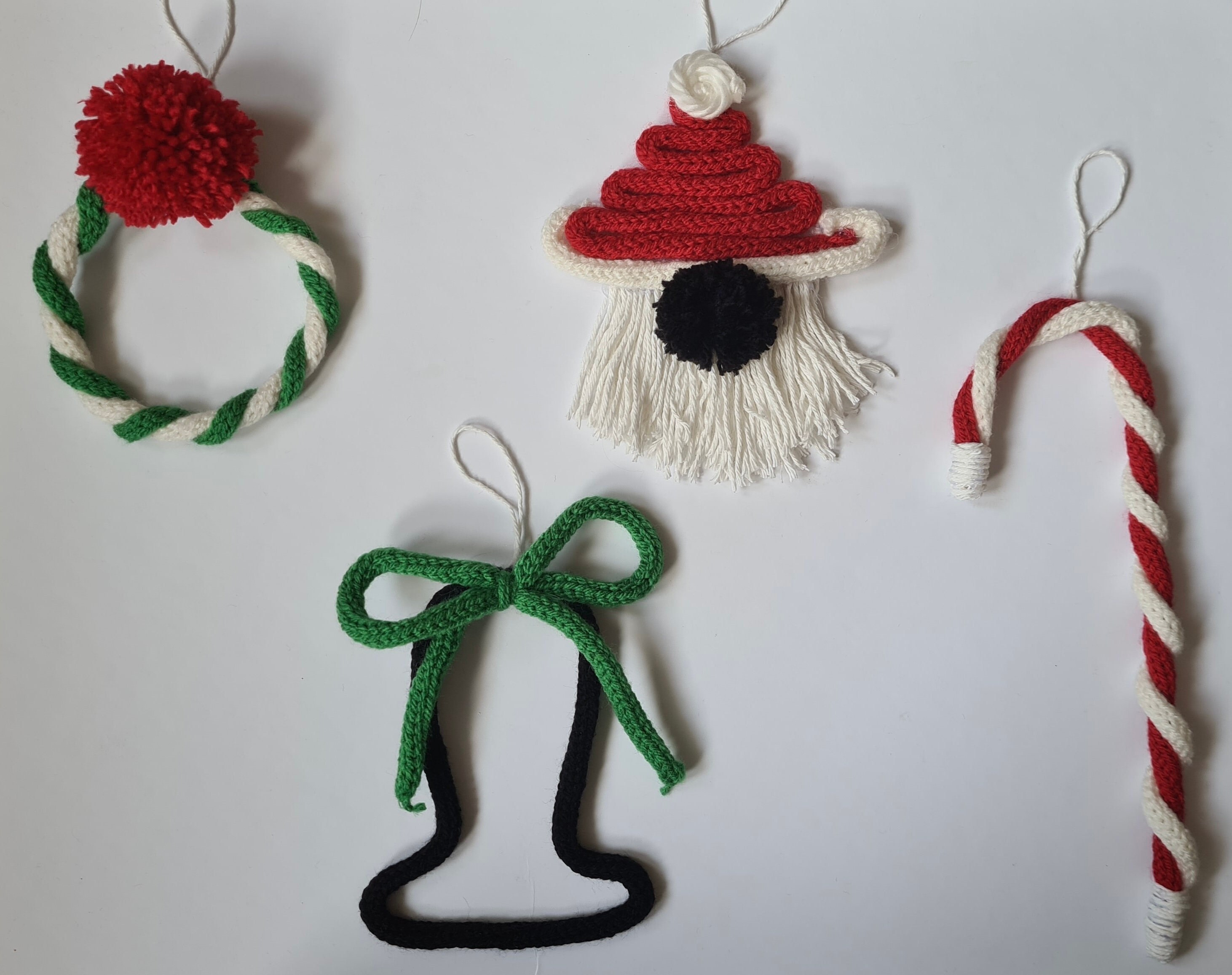 Décoration de Noël en Tricotin