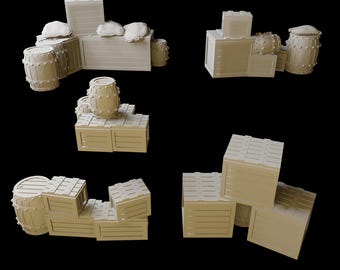 Barricade Collection - Scenery Scatter Terrain for 28mm/32mm Tabletop Miniature wargames
