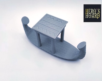 Egyptian River Barge - Heroes Hoard Scorching Sands - for Gaming Terrain & Scenery (28mm-32mm scale)