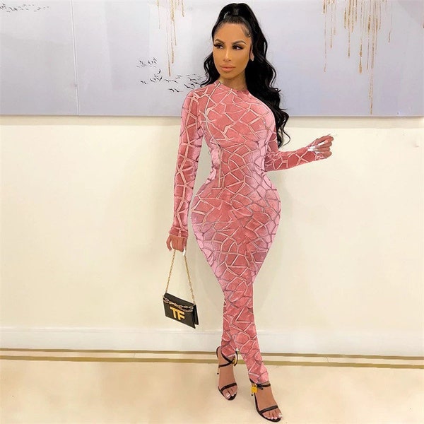 Bodycon Jumpsuit Etsy