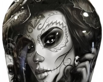 Chicana - Custom Harley Horn Cover