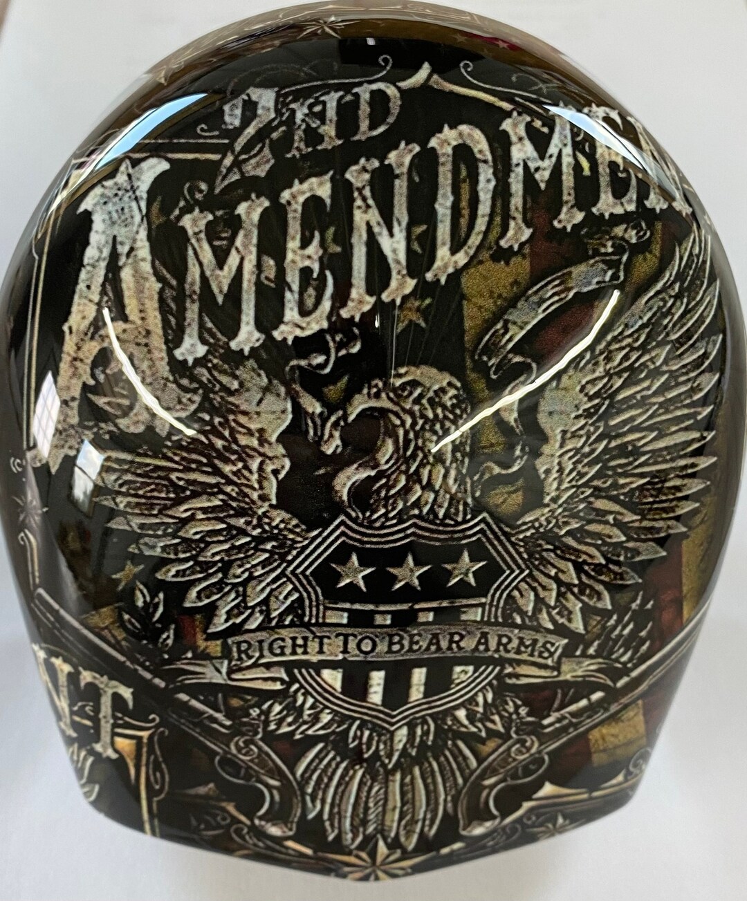 Harley Davidson Custom Horn Cover 2nd Amendment Eagle Etsy