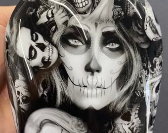 Day of the Dead - Custom Harley Horn Cover