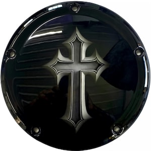 Custom Derby Cover - Titanium Cross