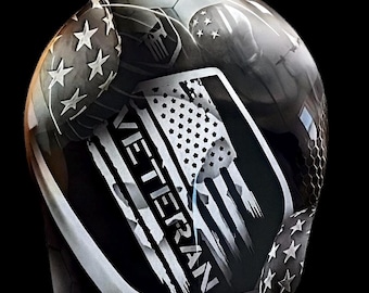 American Veteran- Custom Harley Horn Cover