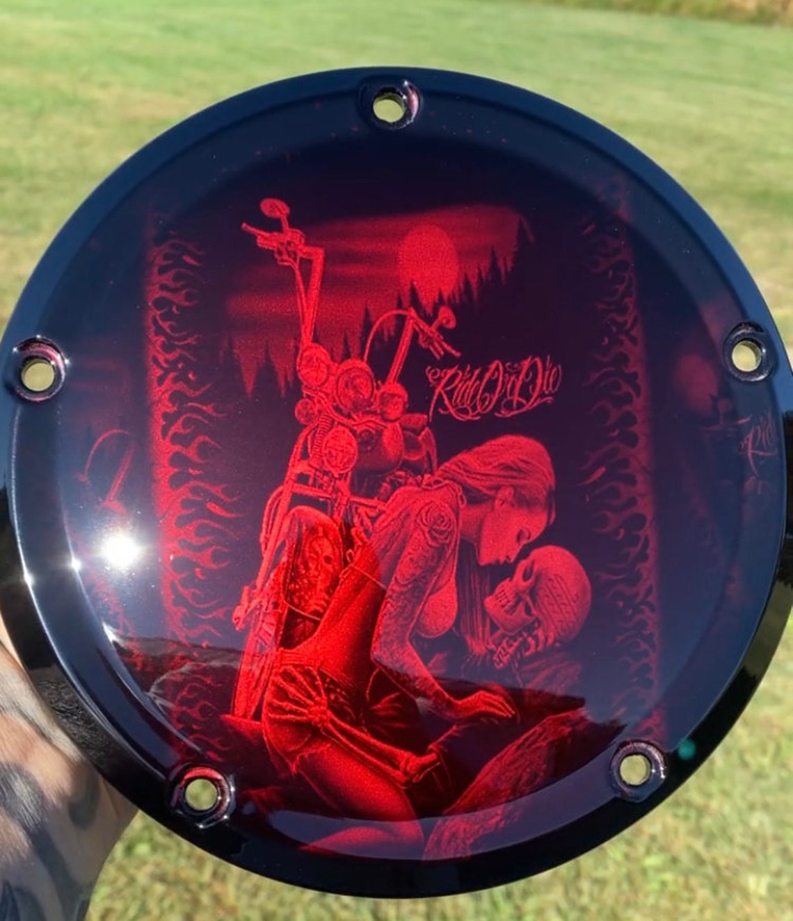 Derby Cover for Harley Davidson ride Me Design. Etsy UK