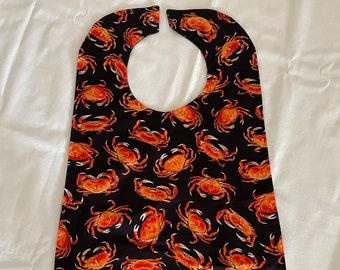 Crab Feasts Bibs - Keep Clothing Clean - Great for restaurants, seafood party 100% Cotton Machine Washable