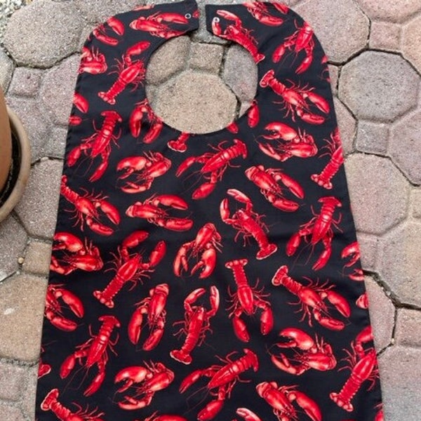 Lobster Feast Bibs - Perfect for your next cookout - Great for restaurants, seafood party 100% Cotton Machine Washable