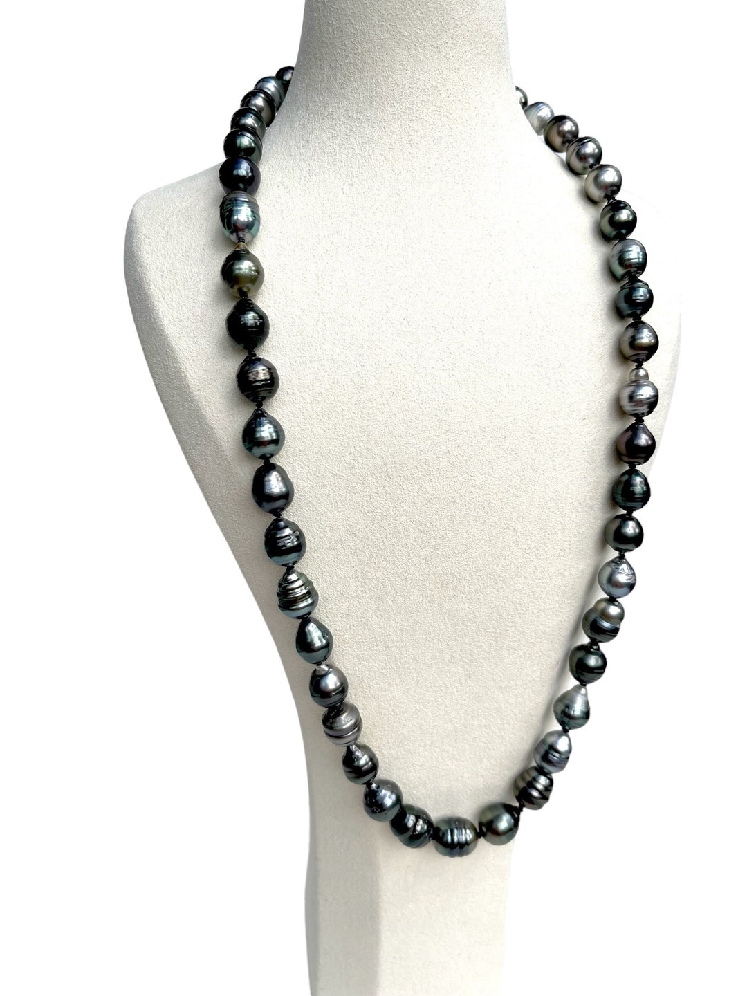 Long Tahitian Baroque Pearl Necklace 20'' - Etsy